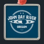 John Day River Oregon Kayaking Julgransprydnad Metall<br><div class="desc">John Day-floden i Oregon är den näst längsta flod som flyter fritt på den brittiska kontinenten Stater och den längsta oskyddade bifloden i Colombia.</div>