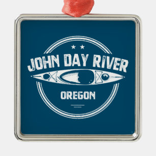 John Day River Oregon Kayaking Julgransprydnad Metall