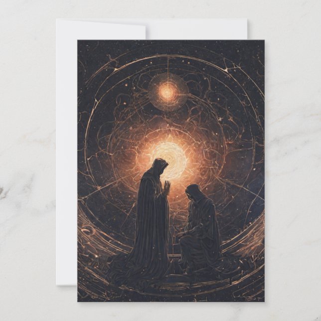 John Dee Occult Crystal Sphere Tack Kort (Framsida)