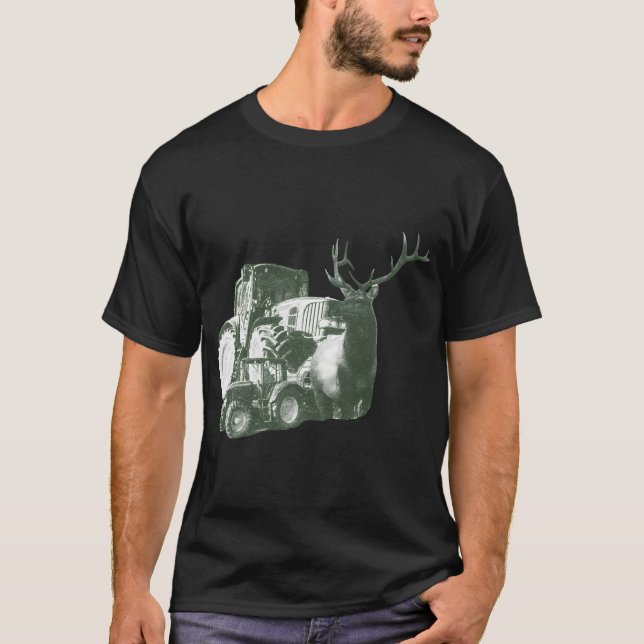 John Deere Tractor T Shirt (Framsida)