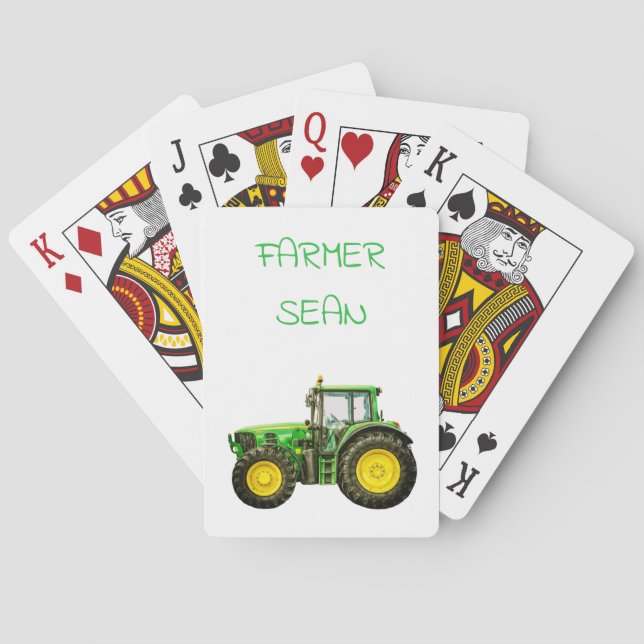 John Deere Traktor för bönder Casinokort (Baksidan)