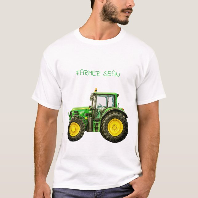 John Deere Traktor för bönder T Shirt (Framsida)