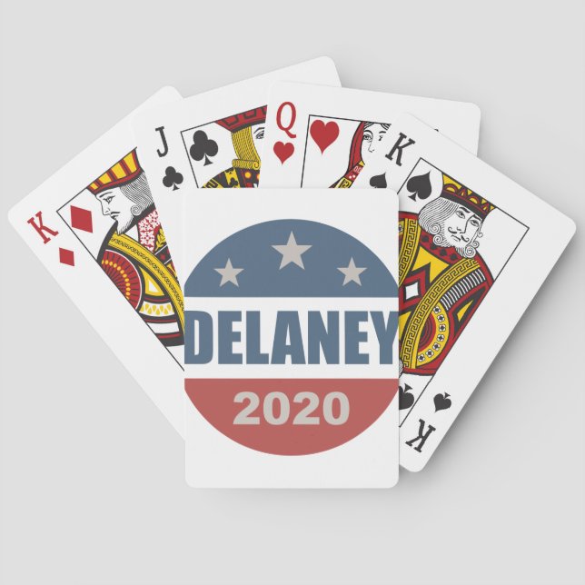 John Delaney 2020 för president Casinokort (Baksidan)