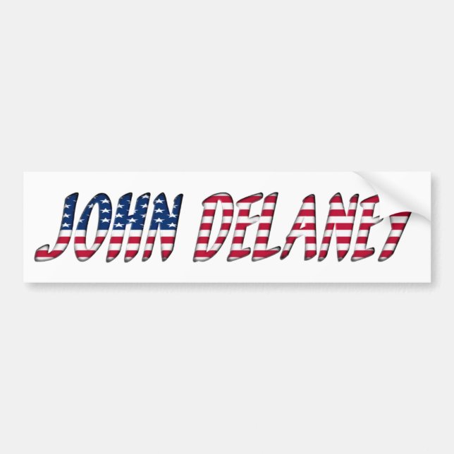 John Delaney Democrat, kandidat 2020 Bildekal (Framsidan)