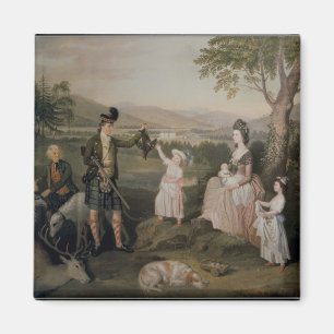 John, den 4th hertigen av Atholl och hans familj Magnet