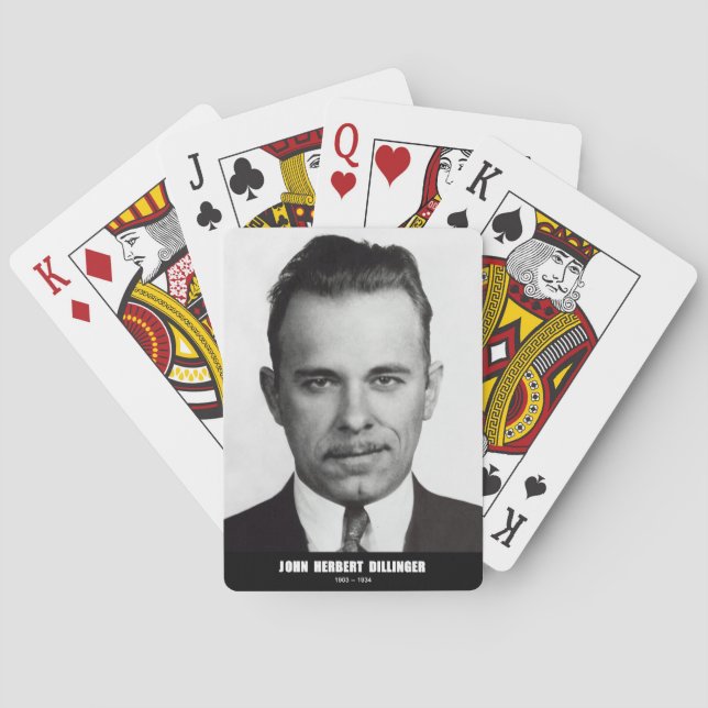 JOHN DILLINGER CARD DECK CASINOKORT (Baksidan)
