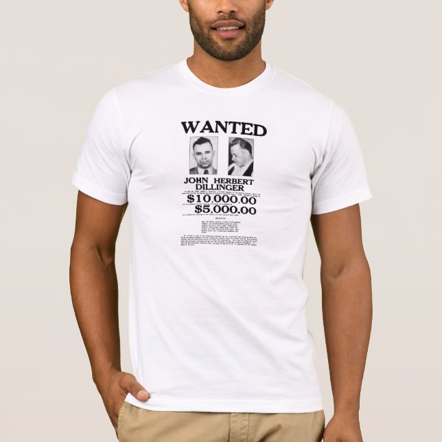 John Dillinger önskad affisch Tröja (Framsida)