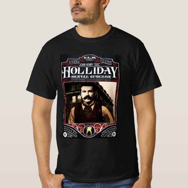 " John 'Doc' Holliday " T Shirt (Framsida)