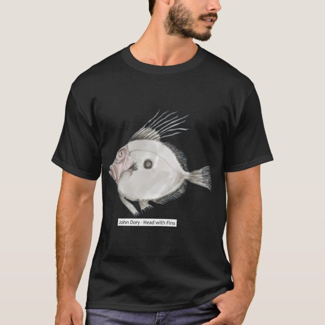 John Dory - Huvud med fenor T Shirt (Framsida)