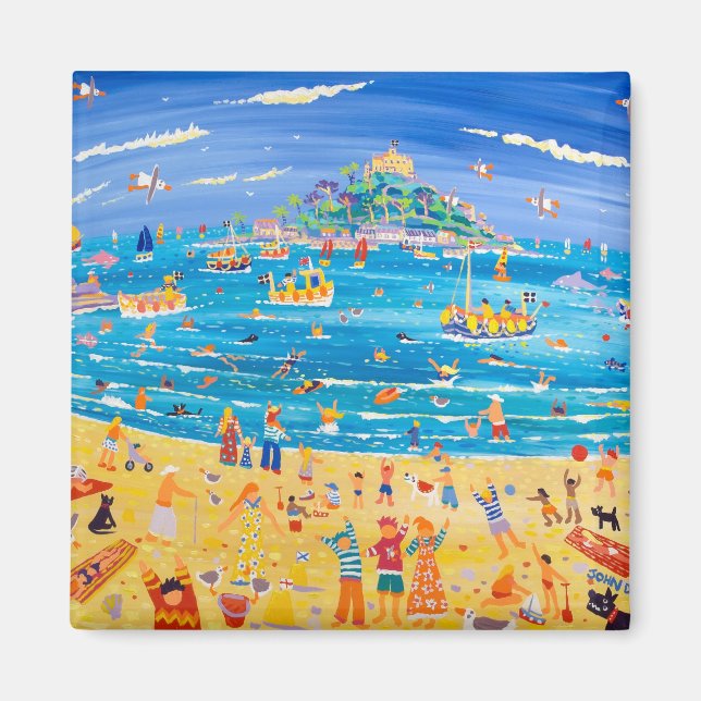 John Dyer fridge magnet of St Michael's Mount (Framsidan)