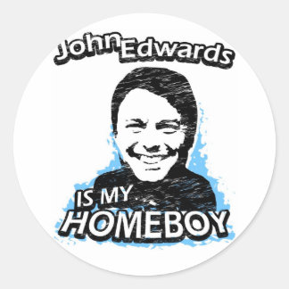 John Edwards är min hempojke Runt Klistermärke