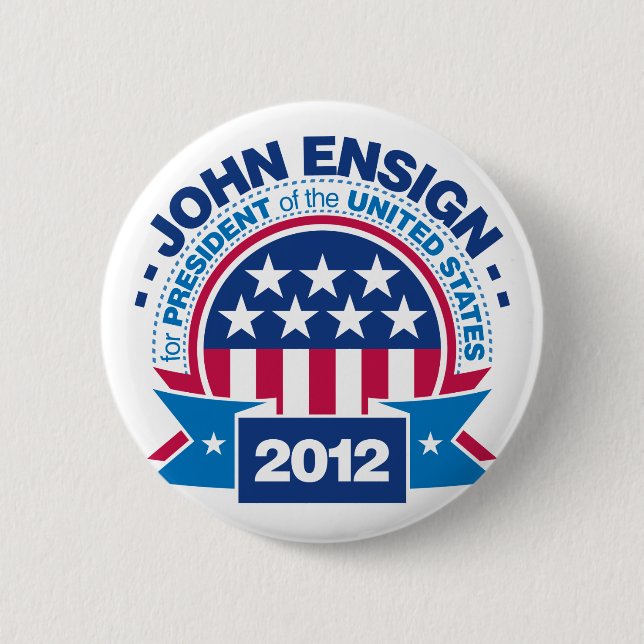 John Ensign för presidenten 2012 Knapp (Framsida)