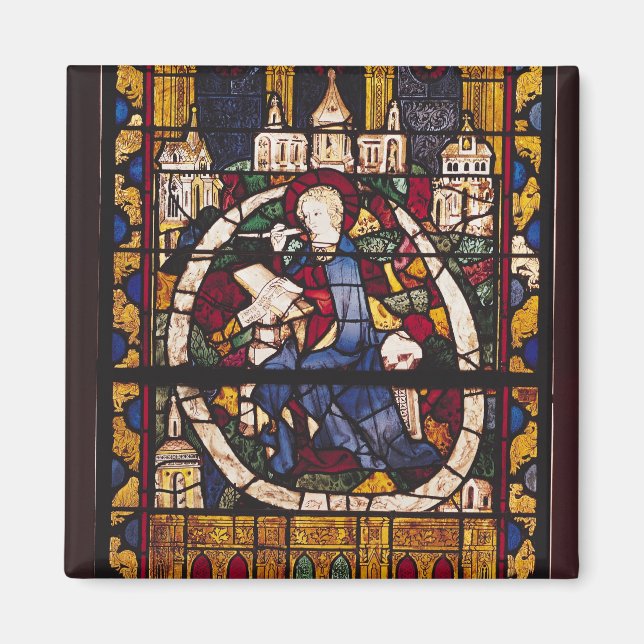John Evangelist skriver Apocalypse Magnet (Framsidan)