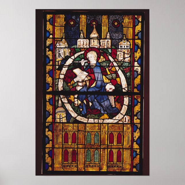 John Evangelist skriver Apocalypse Poster (Framsidan)