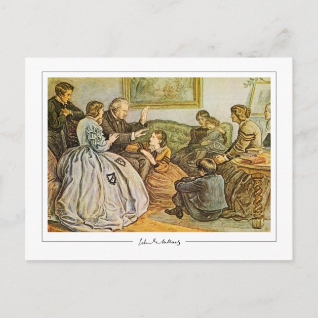 John Everett Millais #143 - Finkonstkort Vykort (Framsida)