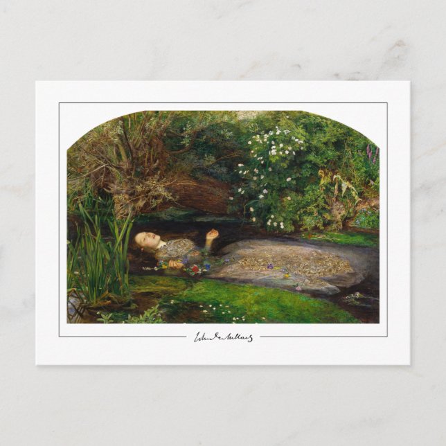 John Everett Millais #14 - Finkonstkort Vykort (Framsida)