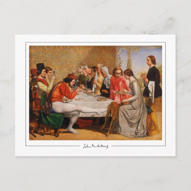John Everett Millais #4 - Fine Art Postcard Vykort (Framsida)
