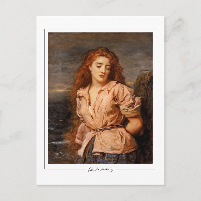 John Everett Millais #80 - Finkonstkort Vykort (Framsida)