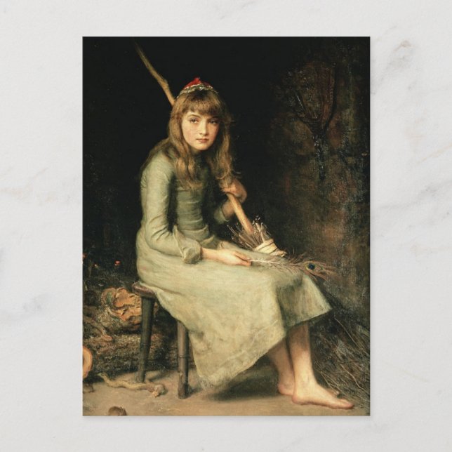 John Everett Millais - Cinderella Postcard Vykort (Framsida)