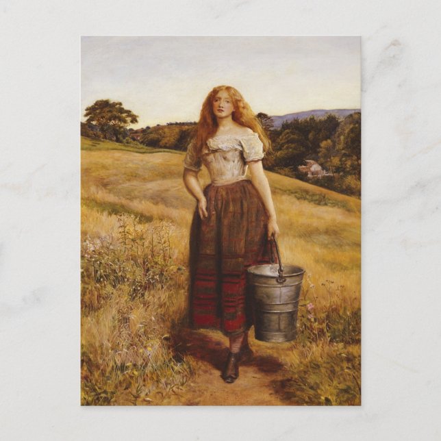 John Everett Millais - Farmers dotterkort Vykort (Framsida)