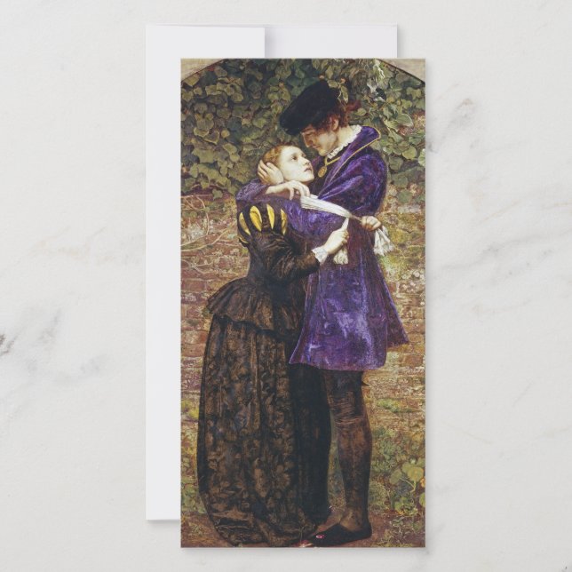 John Everett Millais - Huguenot Julkort (Framsida)