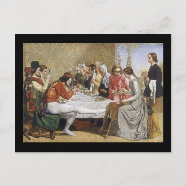 John Everett Millais Isabella Vykort (Framsida)