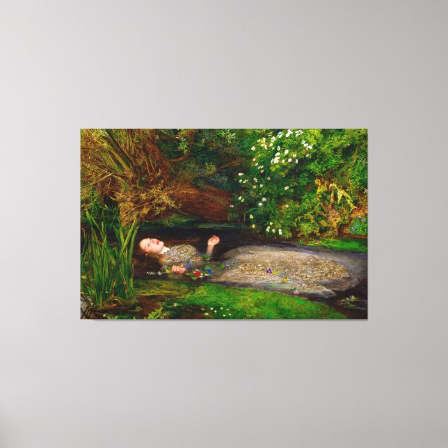 JOHN EVERETT MILLAIS - OPHELIA - 1851-1852 - CANVASTRYCK (Framsida)