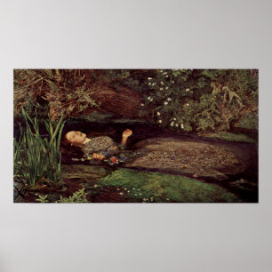 John Everett Millais Ophelia affisch