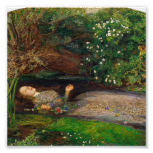 John Everett Millais - Ophelia Fototryck