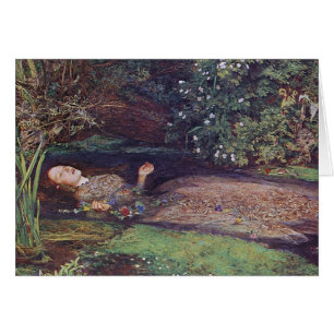 John Everett Millais Ophelia Hälsningskort
