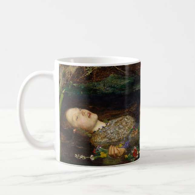 John Everett Millais - Ophelia Kaffemugg (Vänster)