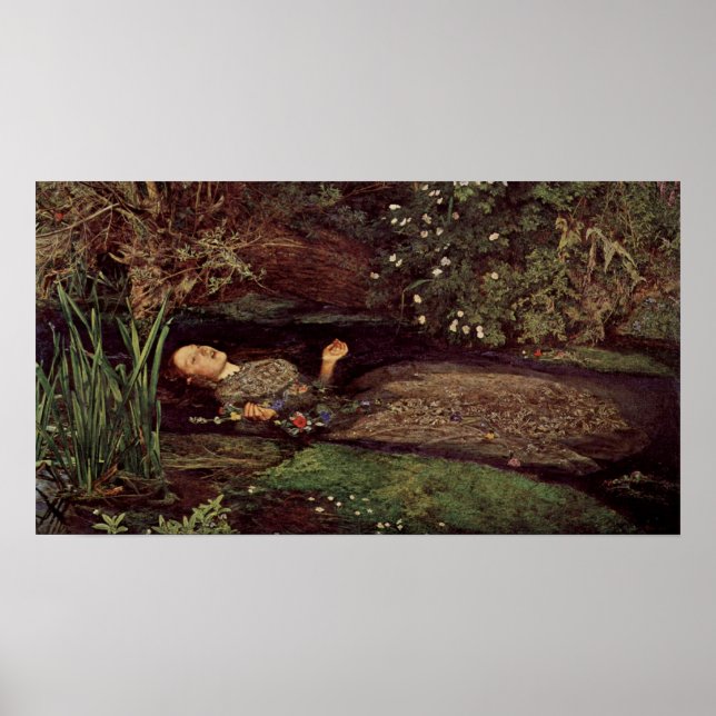 John Everett Millais Ophelia Poster (Framsidan)