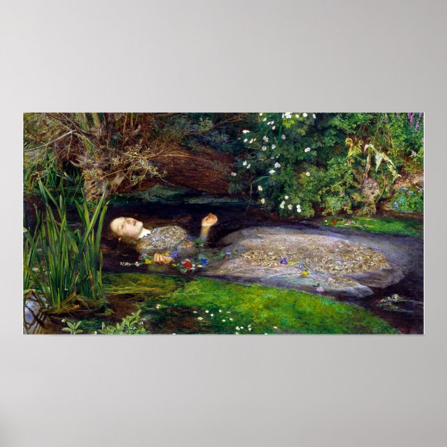 John Everett Millais Ophelia Poster (Framsidan)
