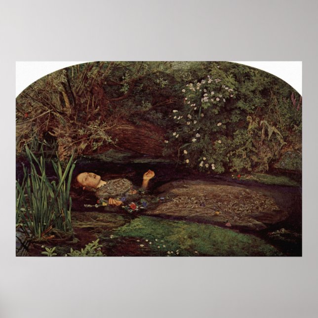 John Everett Millais - Ophelia Poster (Framsidan)
