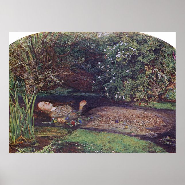 John Everett Millais Ophelia Poster (Framsidan)