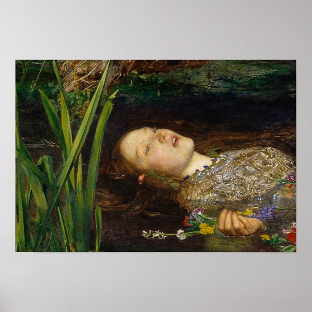 John Everett Millais - Ophelia Poster (Framsidan)