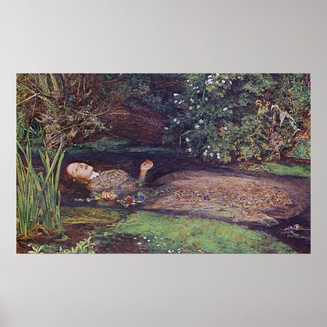 John Everett Millais Ophelia Poster (Framsidan)