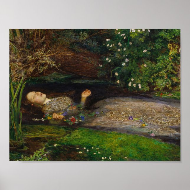 John Everett Millais - Ophelia Poster (Framsidan)