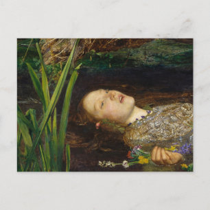 John Everett Millais - Ophelia Vykort