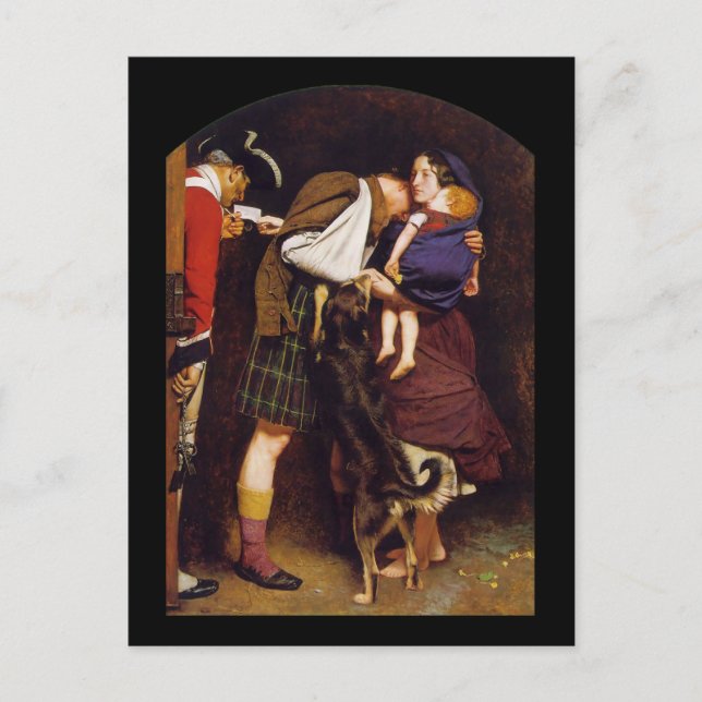 John Everett Millais Order of Release Vykort (Framsida)