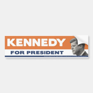 John F. Kennedy 1960 för presidentbildekal Bildekal