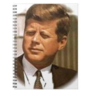 John F Kennedy Anteckningsbok Med Spiral