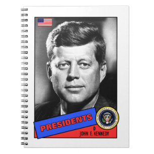 John F. Kennedy Basebollkort Anteckningsbok