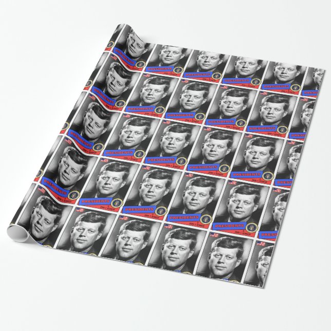 John F. Kennedy Basebollkort Presentpapper (Utrullad)