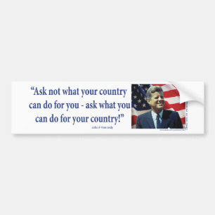 John F Kennedy Bildekal