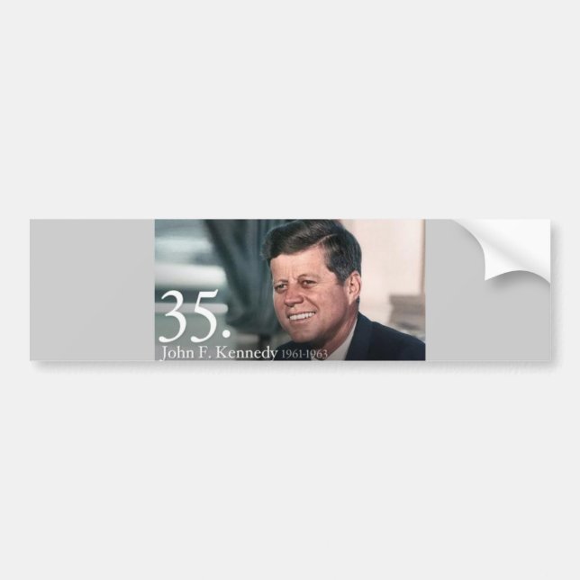 John F Kennedy Bildekal (Framsidan)