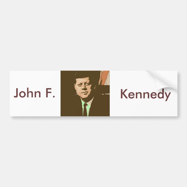 John F Kennedy Bildekal (Framsidan)