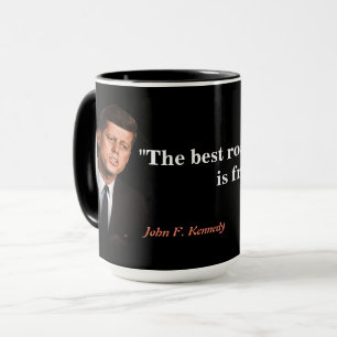 John F. Kennedy-citat om frihet Mugg