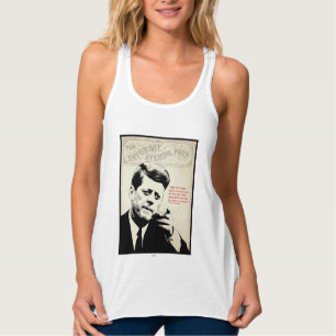 John F. Kennedy citationstecken Linne Med Racerback
