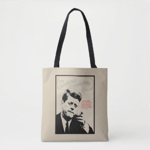 John F. Kennedy citationstecken Tygkasse